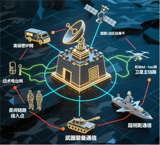 多域网络仿真示意图